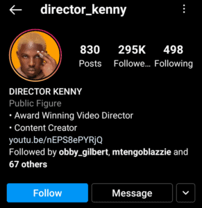 director Kenny Instagram